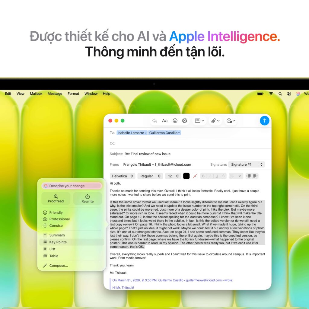 Macbook Neo 13 inch Chip A18 Pro 6CPU/5GPU/8GB/512GB - Citrus (MHFE4SA/A)