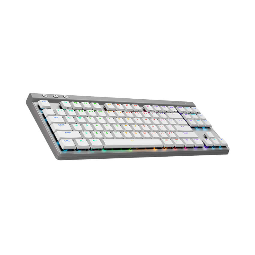 Bàn phím cơ Logitech G515 LightSpeed TKL Wireless White (4) Bàn phím cơ Logitech G515 LightSpeed TKL Wireless White (4)