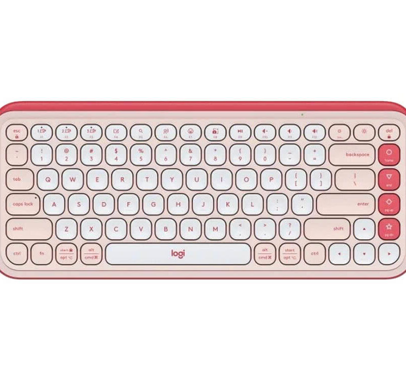 Bàn phím không dây Logitech POP Icon Keys Bluetooth Hồng (4)