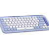 Bàn phím không dây Logitech POP Icon Keys Bluetooth Tím (3)
