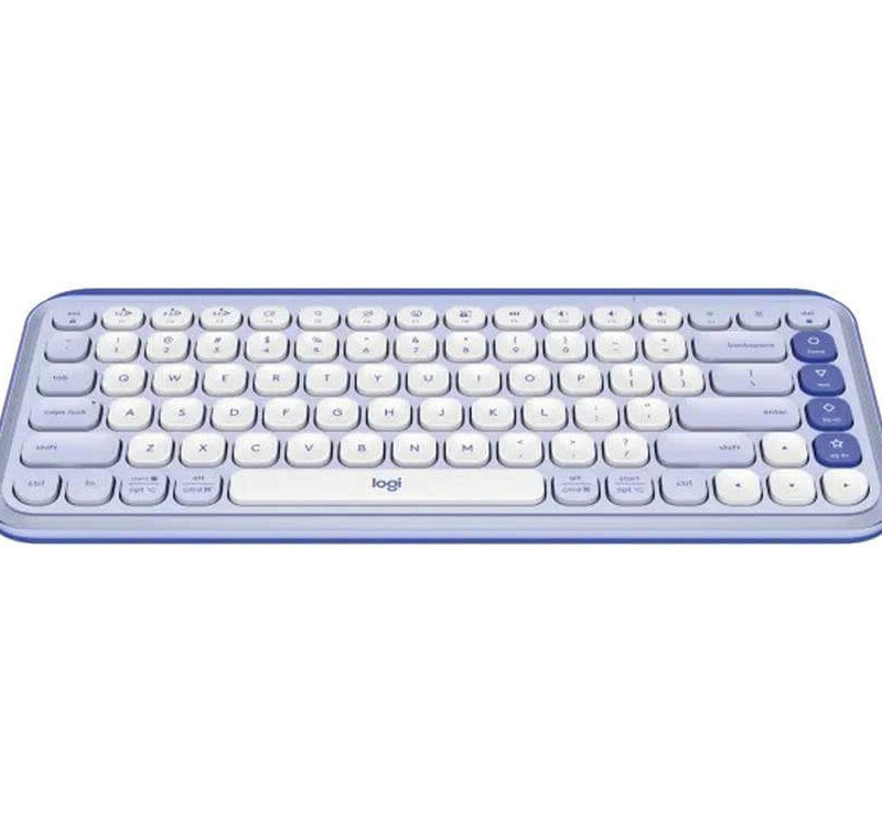 Bàn phím không dây Logitech POP Icon Keys Bluetooth Tím (4)