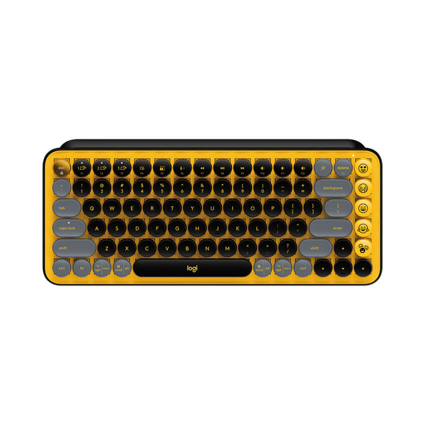 Bàn phím không dây Logitech Pop Keys Blast Yellow (4)