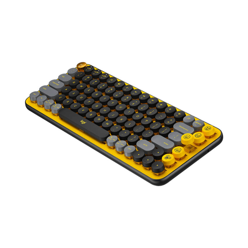 Bàn phím không dây Logitech Pop Keys Blast Yellow (5) Bàn phím không dây Logitech Pop Keys Blast Yellow (5)