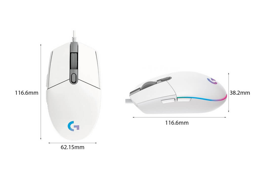 Chuột Logitech G102 Gen2 LightSync White (1) Chuột Logitech G102 Gen2 LightSync White (1)