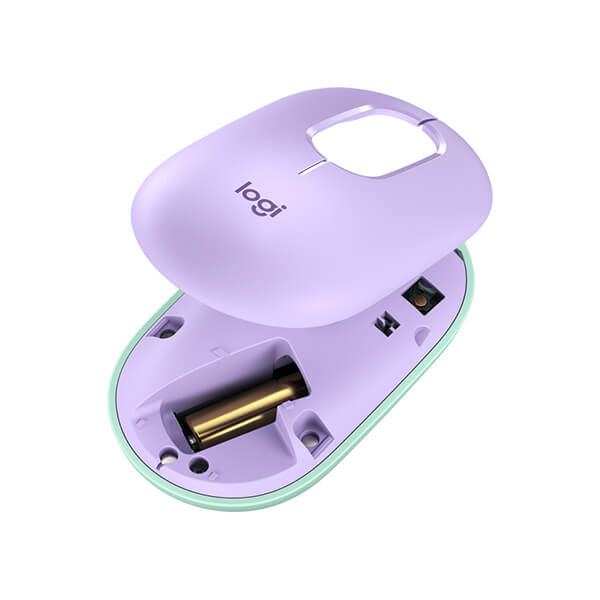 Chuột không dây Logitech Emoji POP Mouse Bluetooth màu tím (1)