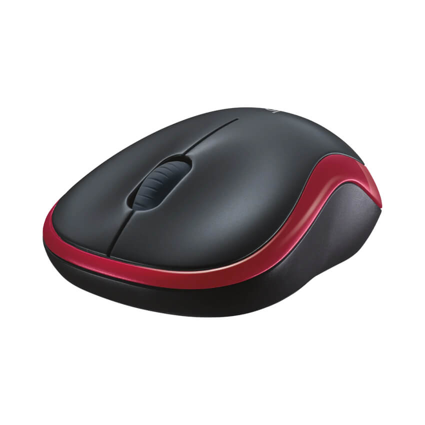 Chuột không dây Logitech M185 màu đỏ (3) Chuột không dây Logitech M185 màu đỏ (3)