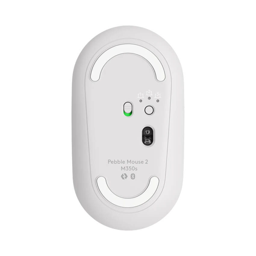 Chuột không dây Logitech Pebble M350s bluetooth màu trắng (5) Chuột không dây Logitech Pebble M350s bluetooth màu trắng (5)